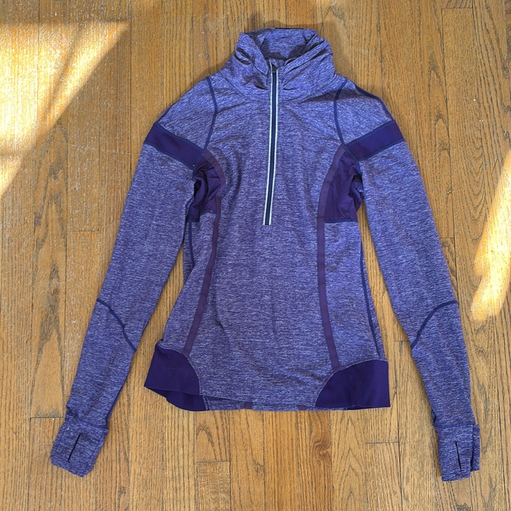 Lululemon, zip up jacket, purple, size 8